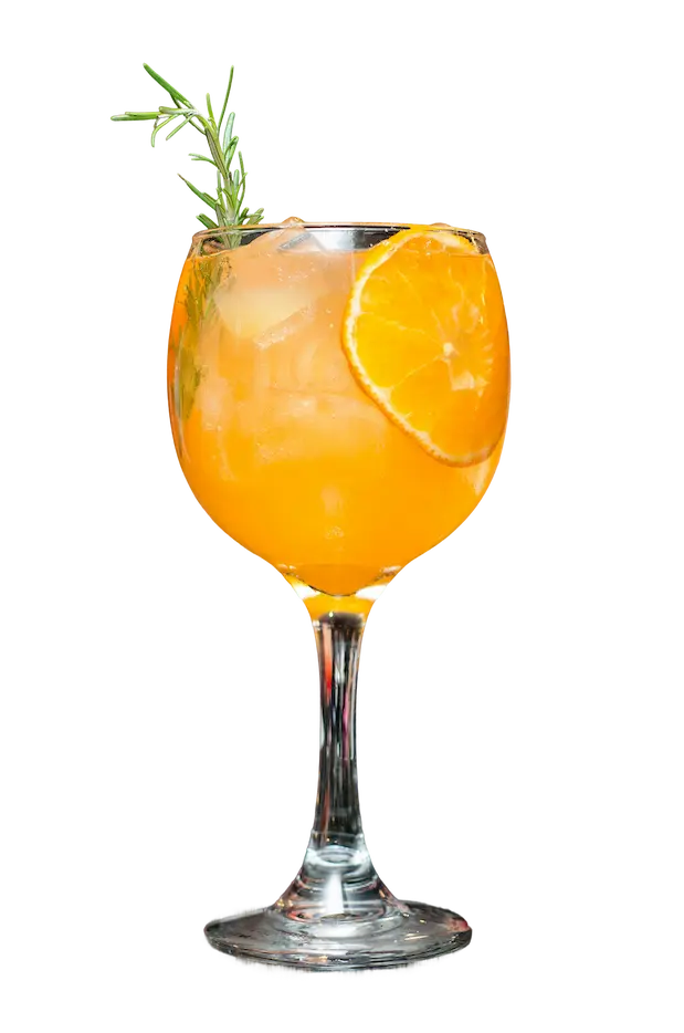 Cocktail de copa de Aperol Spritz